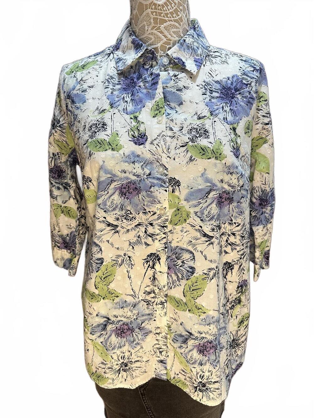 Croft & Barrow Floral Button Up Shirt